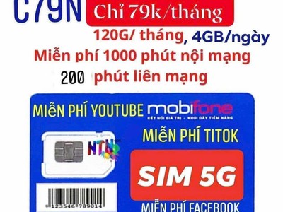 Chỉ 79k/tháng   4gb/ngày   gọi miễn phí 0