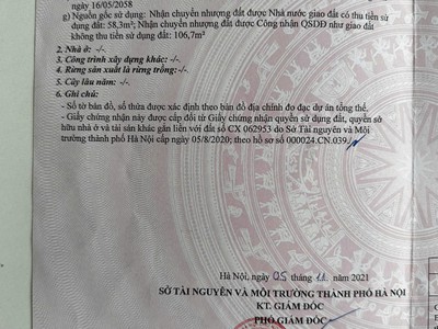 Chính chủ mình cần tiền bán gấp mảnh đất 58,3m ở tự môn, thuận an, hà nội dương quang, gia lâm cũ 3