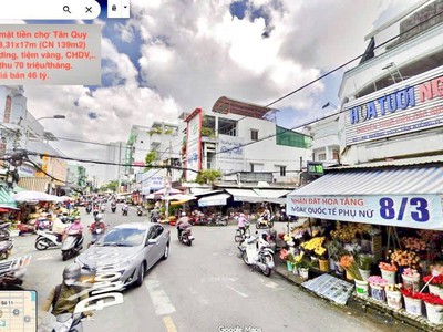 Góc 2 mặt tiền chợ tân quy, quận 7 - lô góc hiếm kinh doanh đỉnh - giá 45 tỷ 2