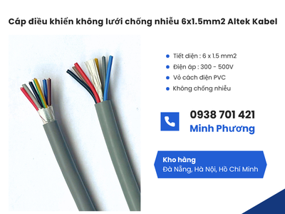 Cáp điều khiển không lưới chống nhiễu 6x1.5 Altek Kabel phân phối toàn quốc   Đà Nẵng 2