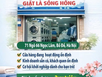 Cơ hội khởi nghiệp ngành giặt là - sang nhượng cửa hàng giặt là sông hồng, bồ đề 0