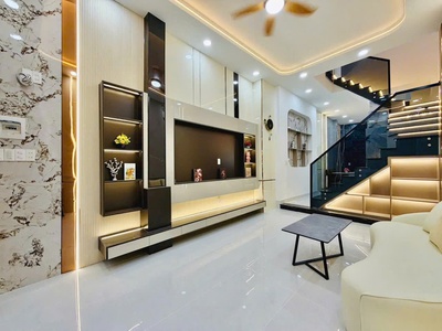 Nhà bán 3 tầng 4pn tại gò vấp, tp hồ chí minh- hẻm thông, nội thất cao cấp giá hơn 5 tỷ 1