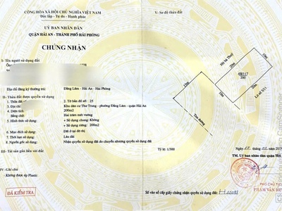 Lô biệt thự mặt đường siêu rộng 30m thư trung - văn cao - 200m - giá 17 tỉ 3