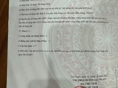 Bán đất 2 mặt tiền trung tâm   thị trấn chũ, lục ngạn   diện tích lớn 5.005,6m 1