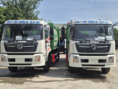 Xe cuốn ép rác 1