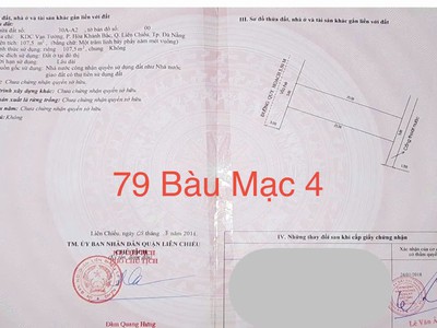 Bán nhanh đất đẹp bàu mạc 4 song song nguyễn an ninh - gần biển 1