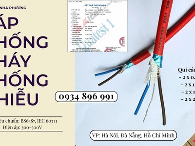 Cáp Chống Cháy Chống Nhiễu 2x1.0 Có Sẵn Quảng Bình   Quảng Nam   Quảng Ngãi   Giá Cạnh Tranh 0