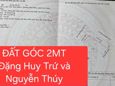 Cần bán lô góc 2 mt đường đặng huy trứ và nguyễn thuý 2