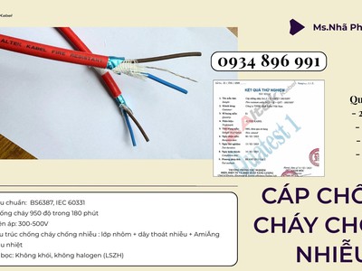 Cáp Chống Cháy Chống Nhiễu 2x1.0 Có Sẵn Quảng Bình   Quảng Nam   Quảng Ngãi   Giá Cạnh Tranh 2