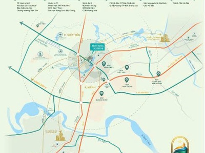 Bán bích động lakeside - 160m   gần ngay trung tâm hành chính việt yên - 68 triệu/m 0