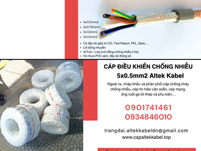 Cáp điều khiển RVVP/ CXV- SC 5x0.5 Altek Kabel sẵn Đà Nẵng, Hà Nội 3