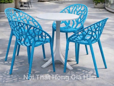 Bàn ghế nhựa sân vườn HGH 5