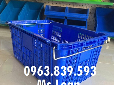 Sóng quai sắt đựng hàng, rổ nhựa đựng trái cây 2