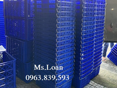 Sóng quai sắt đựng hàng, rổ nhựa đựng trái cây 4