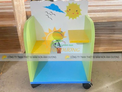 Kệ góc mầm non AD, kệ cá nhân mầm non AD, kệ nhà trẻ AD 1