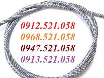 Cáp bọc nhựa trắng D12,D16,D10,D8,D6,D5,D4,D3,D2 rẻ 0968521058 Kim khí THANH SƠN Thanh Trì HN 1