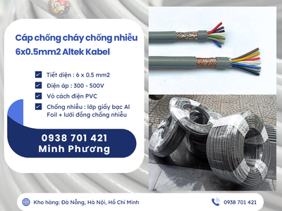 Cáp điều khiển chống nhiễu 6 lõi 0.5mm2 Altek Kabel sẵn kho, hỗ trợ giao toàn quốc 1