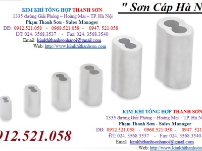 Cung ứng cốt nhôm ép khóa đầu cáp thép Thanh Trì 0912521058 THANH SƠN có lót cáp, khóa cáp,tăng đơ 4