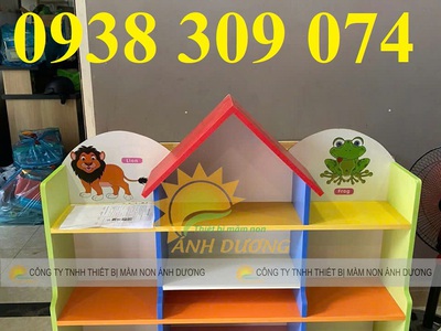 Kệ góc mầm non AD, kệ cá nhân mầm non AD, kệ nhà trẻ AD 2