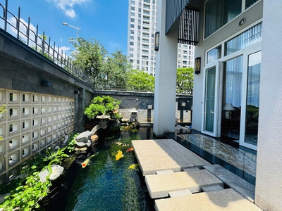 Bán biệt thự sân vườn thủ thiêm villa,thủ đức - 75 tỷ, hầm 4 tầng, hồ bơi, shr 2