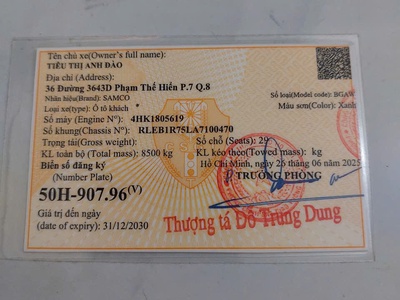 Cần bán xe Samco Felix 29 chỗ - đời 2010 2