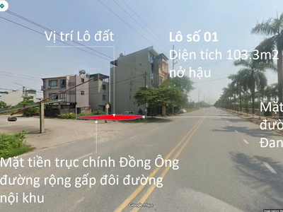 103m mặt mương đồng ông - đan phượng - hà nội. sát trục tây thăng long. 2