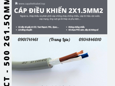 Cáp điều khiển 2x1.5 Altek Kabel Đà Nẵng, Bình Định, Phú Yên 0