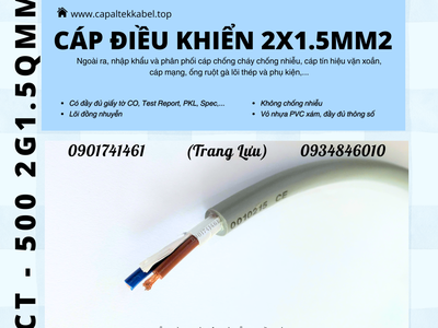 Cáp điều khiển 2x1.5 Altek Kabel Đà Nẵng, Bình Định, Phú Yên 1