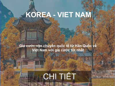 Giá Cước Tàu Biển Từ Hàn Quốc Về Việt Nam 0