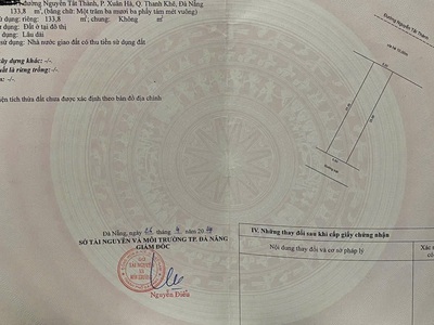 Cần bán lô đất 2MT 134m2 đường Nguyễn Tất Thành, Thanh Khê đang cho thuê 25tr/tháng. 0