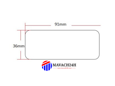 Giấy in mã vạch 91x36mm 1