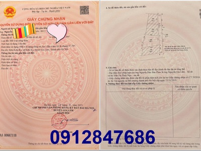 ⭐Chính chủ bán đất thổ cư tại Kiêu Kỵ, Gia Lâm, Hà Nội. 0912847686 0