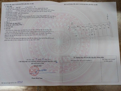 Chính chủ cần bán 45 m2 kiêu kỵ - gia lâm, giá nhỉnh 3 tỷ, lh 0985865658 0