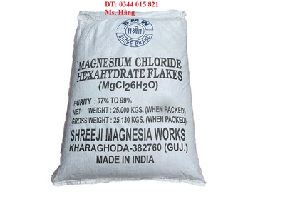 Khoáng MgCl2 nguyên liệu, dạng vảy, cung cấp khoáng cho ao nuôi 0