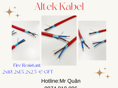 NCC: Cáp chống cháy chống nhiễu 2 lõi   Altek Kabel 0