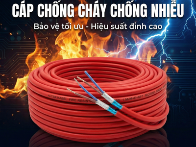 NCC: Cáp chống cháy chống nhiễu 2 lõi   Altek Kabel 4