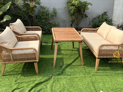 Bộ sofa giả mây sân vườn QD - 749 giải pháp nội thất ngoài trời sang trọng và bền đẹp 4