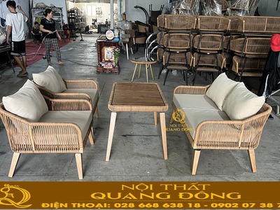 Bộ sofa giả mây sân vườn QD - 749 giải pháp nội thất ngoài trời sang trọng và bền đẹp 1