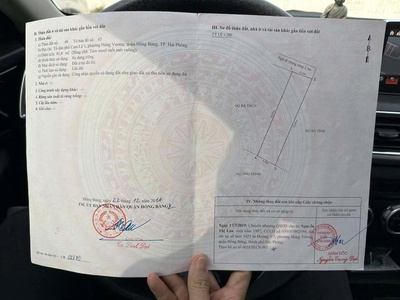 Bán đất tuyến 2 Cam Lộ, Hùng Vương, Hồng Bàng, Hải Phòng. 81m2- 2,3 tỷ 3