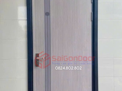 Cửa Thép Vân Gỗ   Gỉai Pháp An Toàn   Thẩm Mỹ 1