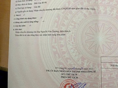 Bán đất  khu 10 thanh sơn phường uông bí - quảng ninh. 1