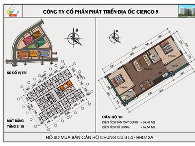 Cho thuê căn hộ 70m2 chung cư Thanh Hà Cienco5 0