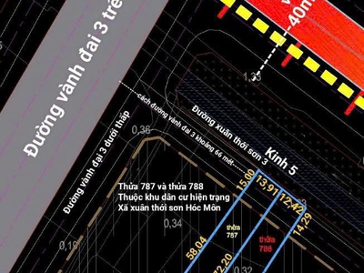 Ra gấp 2 lô liền kề mặt tiền xuân thới sơn 03   sát vành đai 3   1.006m /lô 0