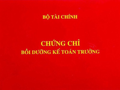 Tuyển sinh lớp BỒI DƯỠNG KẾ TOÁN TRƯỞNG - Cấp chứng chỉ chuẩn Bộ Tài Chính 1