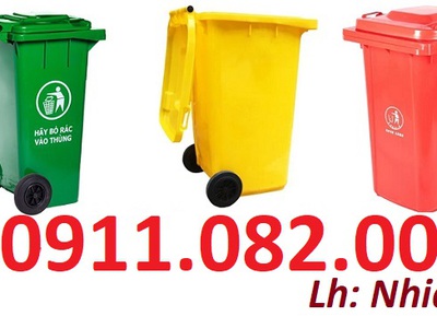 Thùng rác 120 lít, thùng rác 240 lít giá rẻ sỉ lẻ- lh 0911082000 0