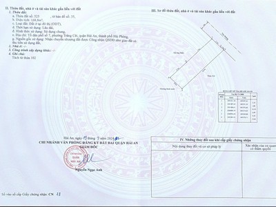 Bán lô đất mặt đường 5m Tân Vũ 2, Tràng Cát 168,8m2 giá chỉ 24tr/m2 2