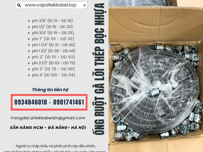Ống ruột gà lõi thép D16,D20,D25,D32 Đà Nẵng, Hà Nội, Sài Gòn 1