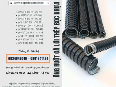 Ống ruột gà lõi thép D16,D20,D25,D32 Đà Nẵng, Hà Nội, Sài Gòn 2