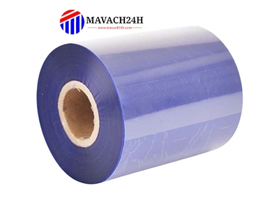 Mực In Wax/Resin Khổ 80mmx300m Màu Xanh Dương 1