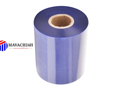 Mực In Wax/Resin Khổ 80mmx300m Màu Xanh Dương 2